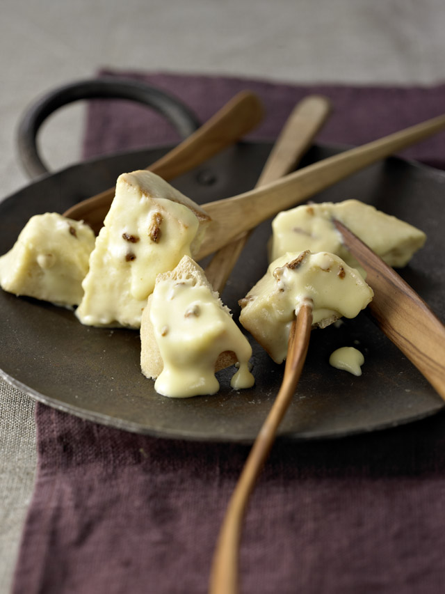 Boletus Cheesefondue with Le Gruyère AOP and Vacherin Fribourgeois AOP