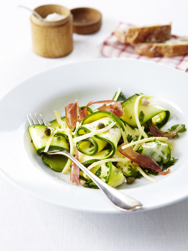 Zucchini and Gruyère AOP salad