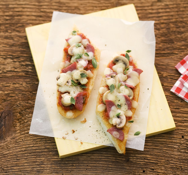 Swiss raclette baguettes