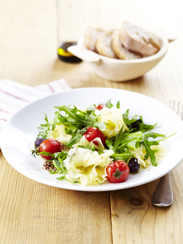 Tête de Moine AOP Salad with Arugula and Roasted Cherry Tomatoes