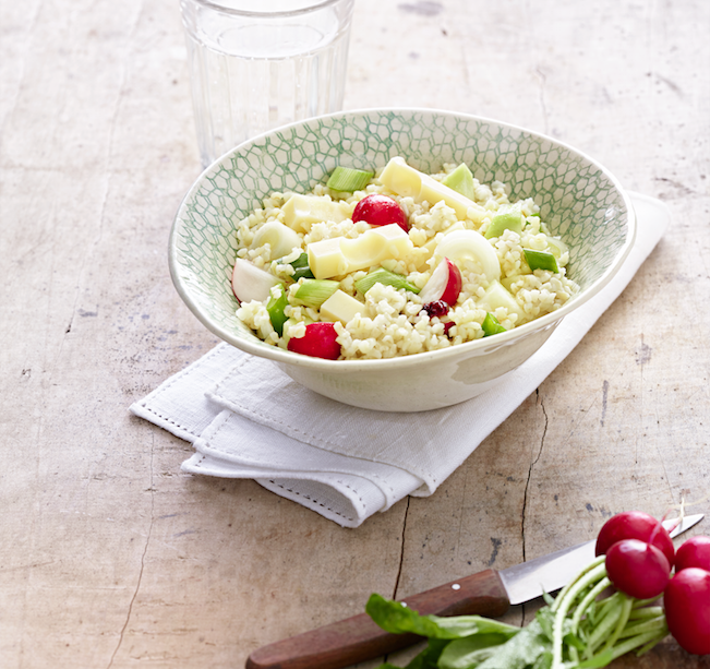 Bulgur salad with Emmentaler AOP