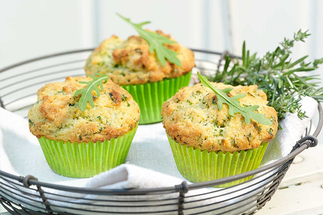 Emmentaler AOP and herb muffin